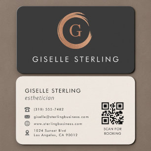 Aesthetician QR Code Business Card