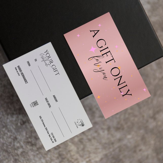 Aesthetician Rose Gold Certificate Gift Card (Esthetician Rose Gold Certificate Gift Card)