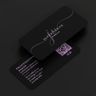 Aesthetician Script Initials Med Spa Therapist Business Card