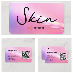 Aesthetician Skin Makeup  Business Card