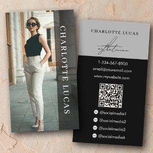 Aesthetician Spa Luxury Beauty Real Estate Black Business Card