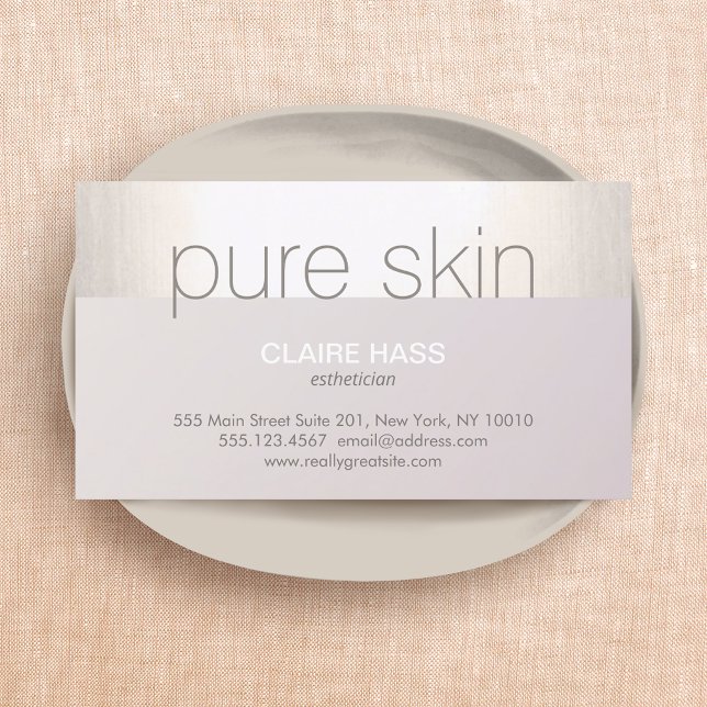 Aesthetician Spa Salon Business Card (Creator Uploaded)