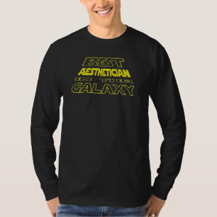 Aesthetician Space Backside Design T-Shirt