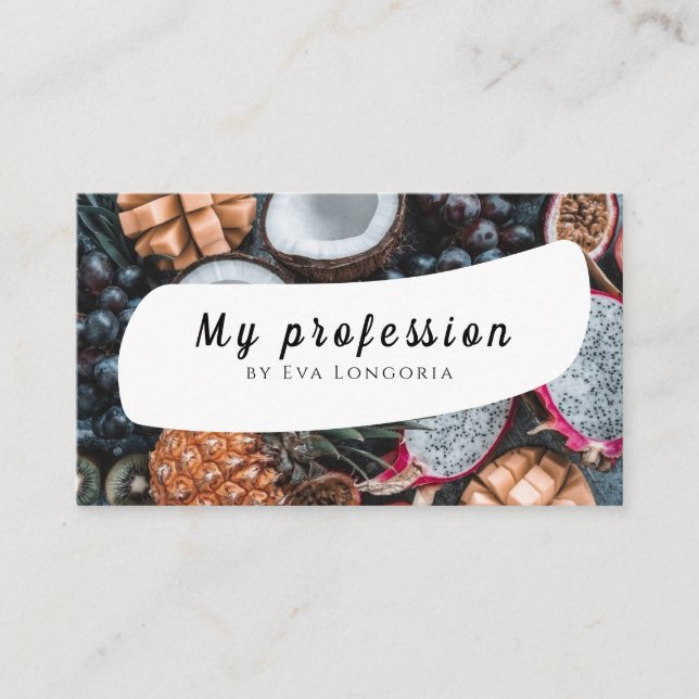 Aesthetics Vegetables illustration Business Card (Front)