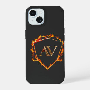 AETHER VANGUARD - AV Logo Stone Shape Streetwear iPhone 15 Case