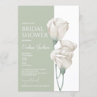 Aethereal pastel green white floral tulips bridal