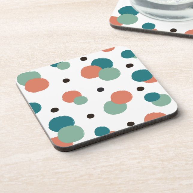 Aethetic Colourful Dots Coaster (Left Side)