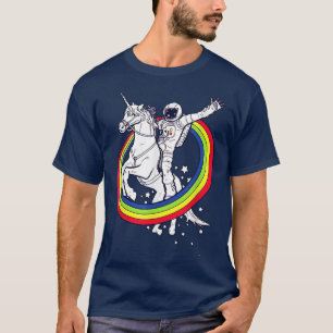 AETICON Astronaut Riding Unicorn Rainbow LGBTQIA+  T-Shirt