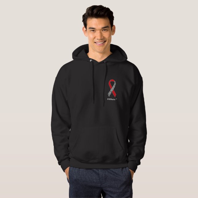 #AEWarrior Hoodie with front and back message (Front Full)