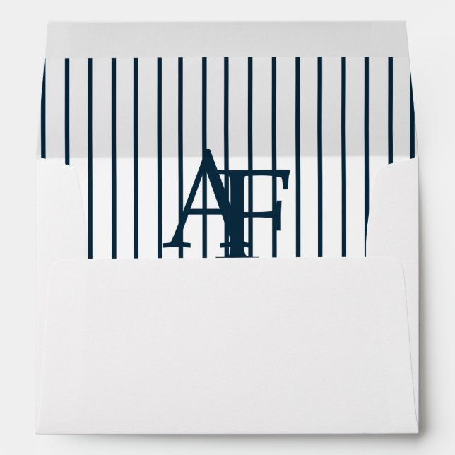 AF Baseball Bar Mitzvah 5x7 Envelope (Back (Bottom))