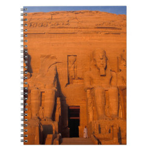 AF, Egypt, Abu Simbel. Facade at sunset, Great Spiral Notebook