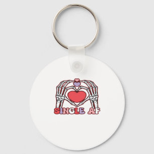 Af Skeleton Hands Valentines Day Classic Key Ring