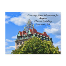 AFA Postcard; Electric Building, Scranton, PA
