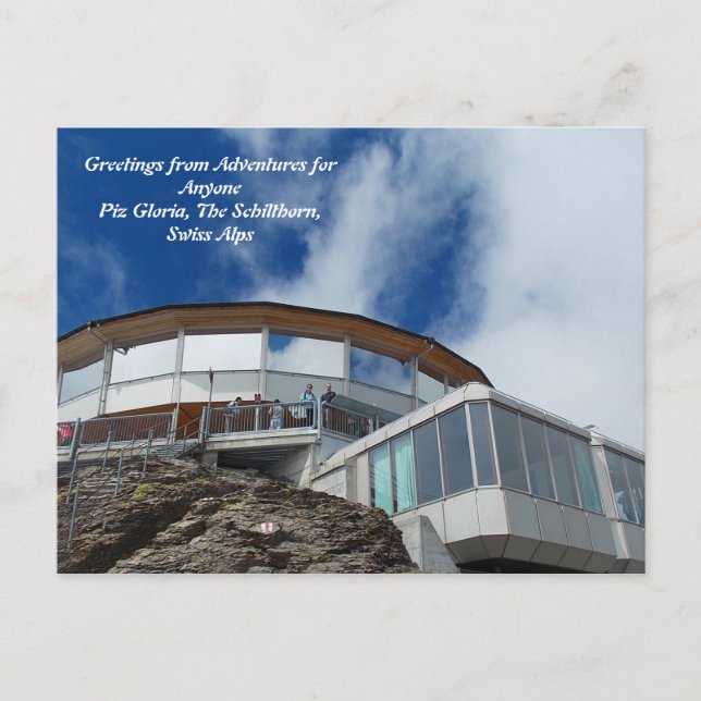 AFA Postcard Piz Gloria, Schilthorn, Swiss Alps (Front)
