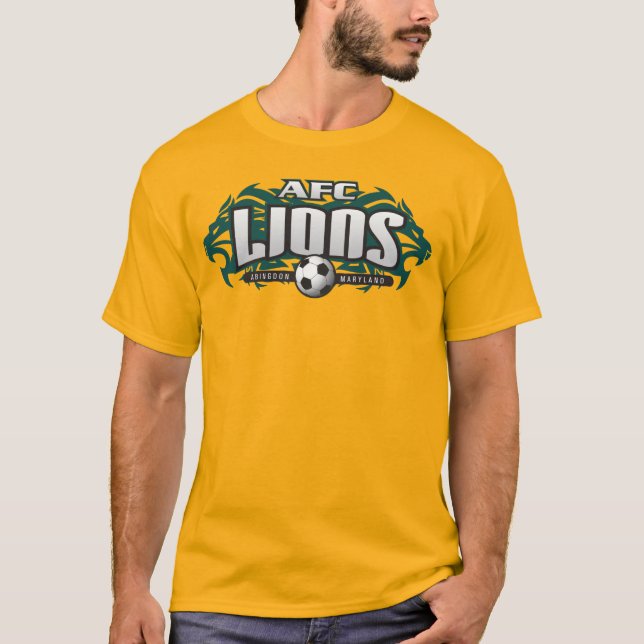 AFC Lions Gold (No #) T-Shirt (Front)