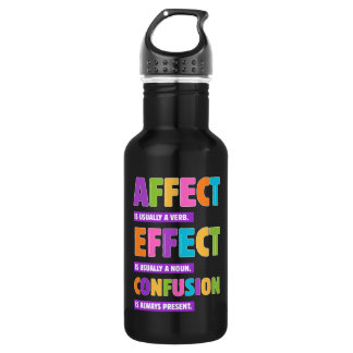 Affect vs Effect Grammar – Funny Word Nerd Gift 532 Ml Water Bottle