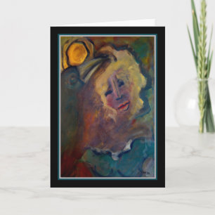 Affection of Raven - Original Art Greeting Card