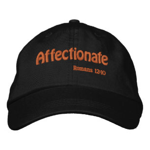 Affectionate Bible Quote Customise It Embroidered Hat