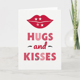 Affectionate Red Kisses Card