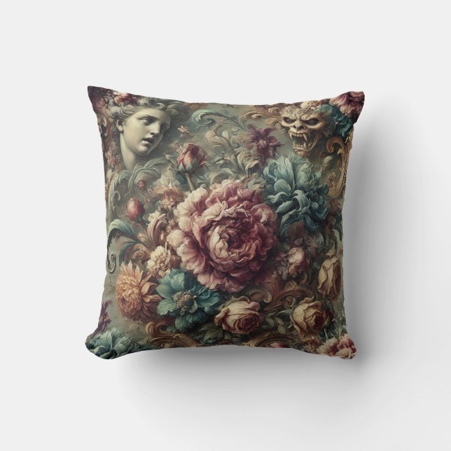 Affectionate Wrath – Gothic Victorian Cushion (Front)