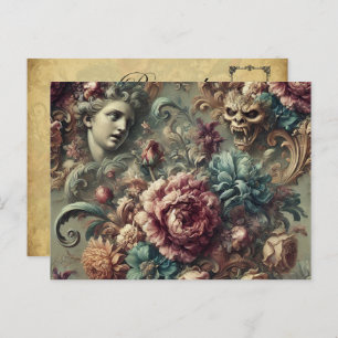 Affectionate Wrath – Gothic Victorian Holiday Postcard