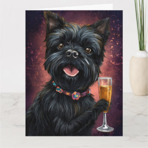 Affenpincher New Year Card