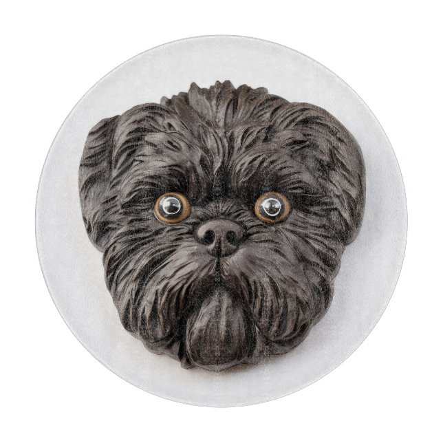 Affenpinscher 3D Inspired Cutting Board (Front)