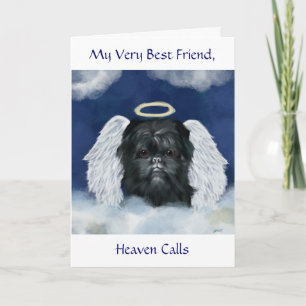 Affenpinscher Angel Card