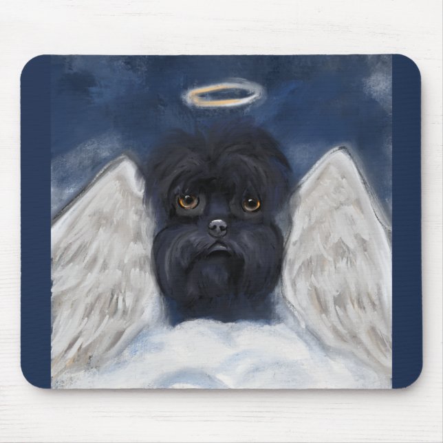 Affenpinscher Angel  Mouse Pad (Front)