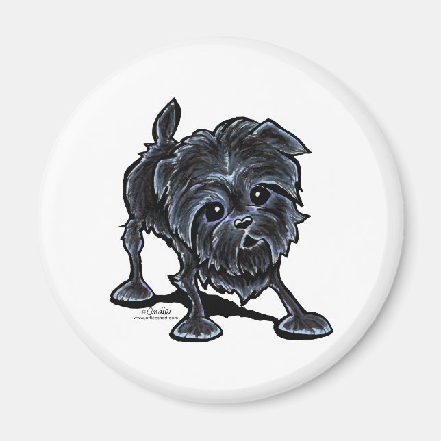 Affenpinscher at Play Magnet (Front)