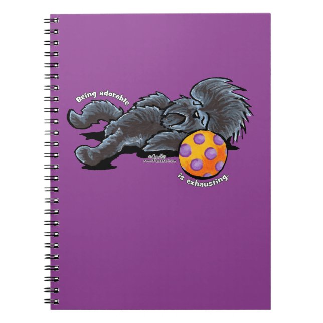 Affenpinscher Being Adorable Spiral Notebook (Front)
