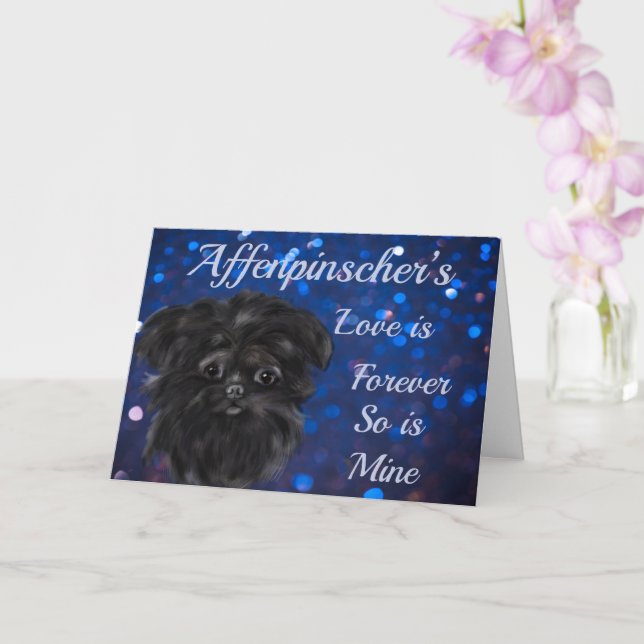 AFFENPINSCHER  CARD (Orchid)