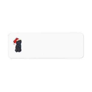 Affenpinscher Christmas Return Address Labels