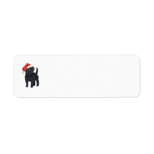 Affenpinscher Christmas Return Address Labels