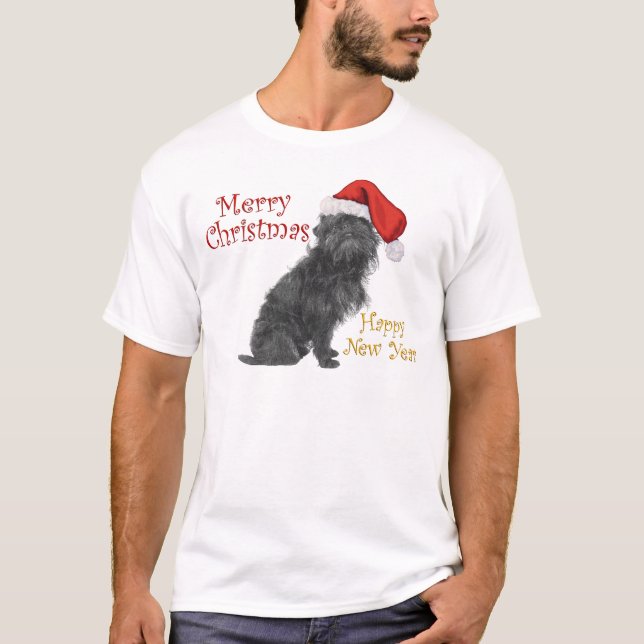Affenpinscher Christmas T-Shirt (Front)