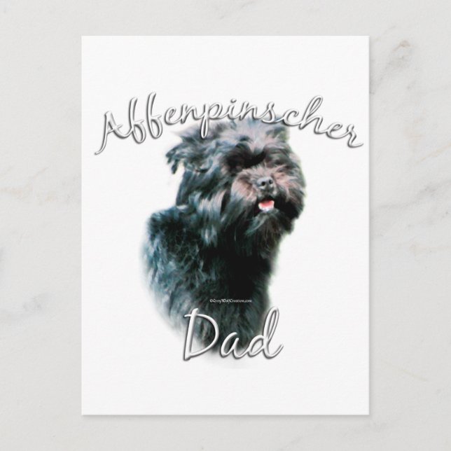 Affenpinscher Dad 2 Postcard (Front)
