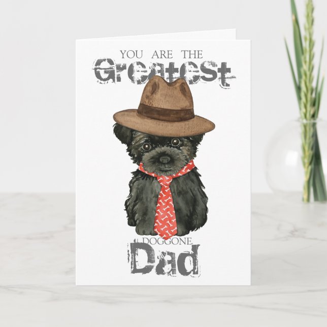 Affenpinscher Dad Card (Front)