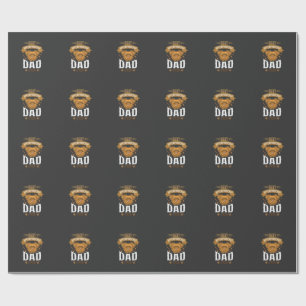 Affenpinscher Dad Ever Dog Face Paw Prints Wrapping Paper