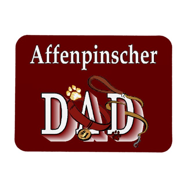 Affenpinscher Dad Magnet (Horizontal)