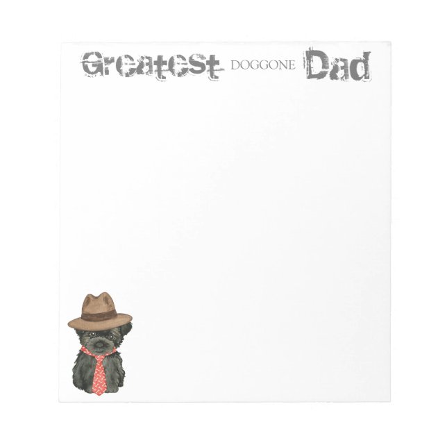 Affenpinscher Dad Notepad (Front)