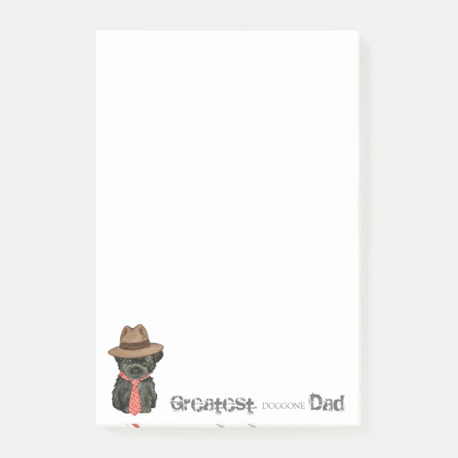 Affenpinscher Dad Post-it Notes (Front)
