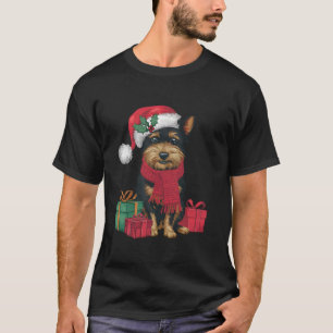 Affenpinscher Dog Christmas Parties Holiday Santa T-Shirt