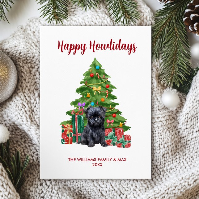  Affenpinscher Dog Family Christmas Holiday Card (Creator Uploaded)