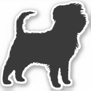 Affenpinscher Dog Silhouette Affen Affie Vinyl