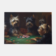 Affenpinscher Dogs Playing Poker Art