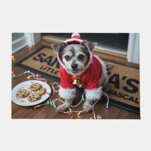 Affenpinscher Festive Holiday Christmas Doormat