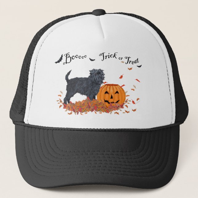 Affenpinscher Halloween Trucker Hat (Front)