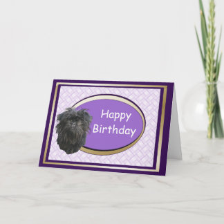Affenpinscher Happy Birthday Card