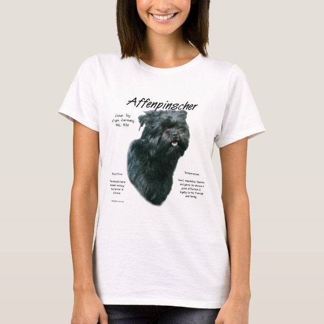 Affenpinscher History Design T-Shirt (Front)