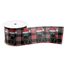 Affenpinscher Holiday Plaid Funny Dog Christmas